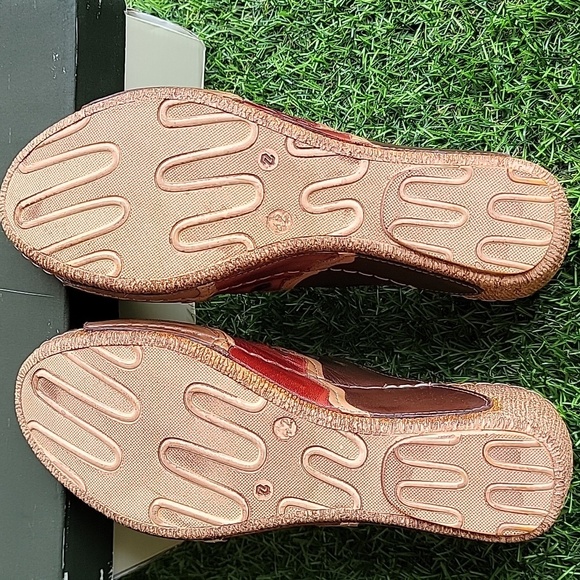 Spring Step Brown Wedge Peep Toe Sandles Size 11/42 - Picture 5 of 8